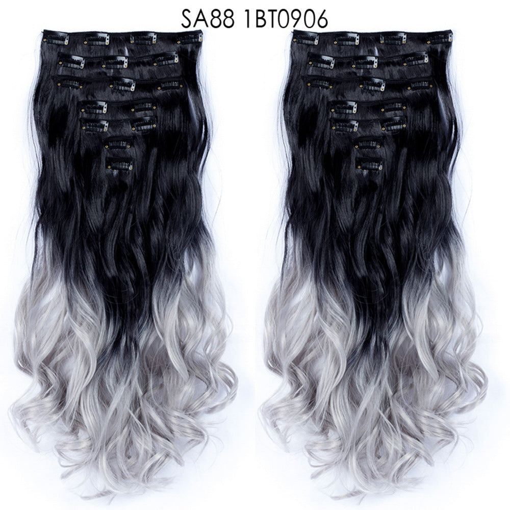 Long Curly Hair High Temperature Silk Curtain