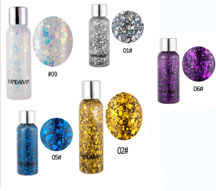 Eye Glitter Nail Hair Body Face Glitter Gel Art Heart Loose Sequins Cream Festival Glitter Decoration Party Tools