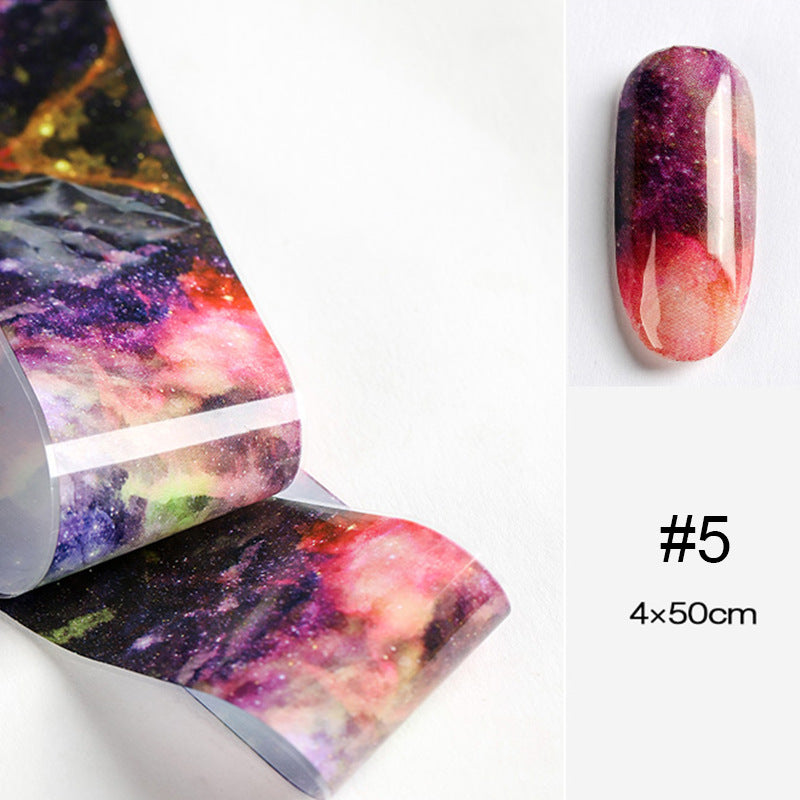 Popular Nail Applique Retro Night Starry Sky Starry Paper