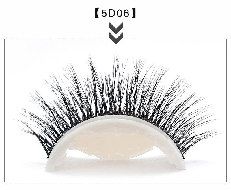 Glue-free Self-adhesive Strip 5d False Eyelashes