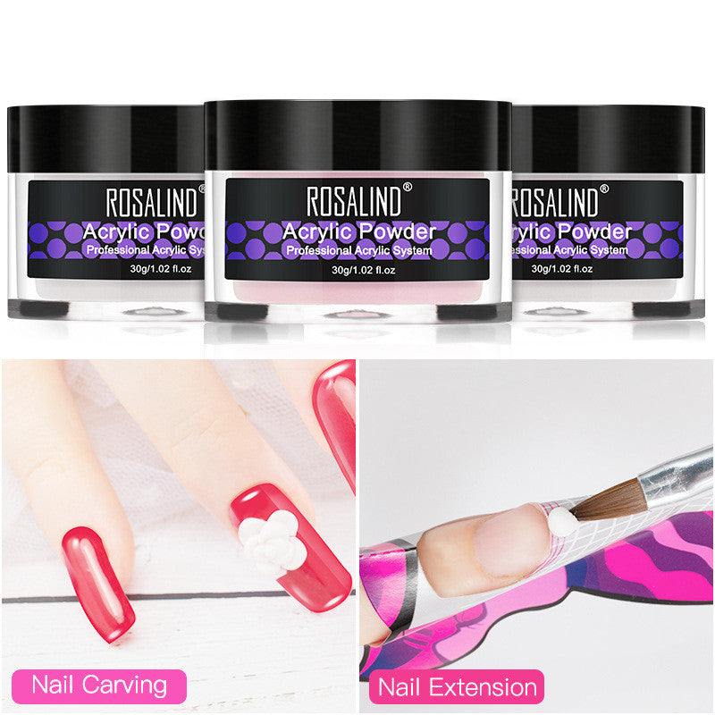 Nail styling carved powder nail powder and crystal liquid