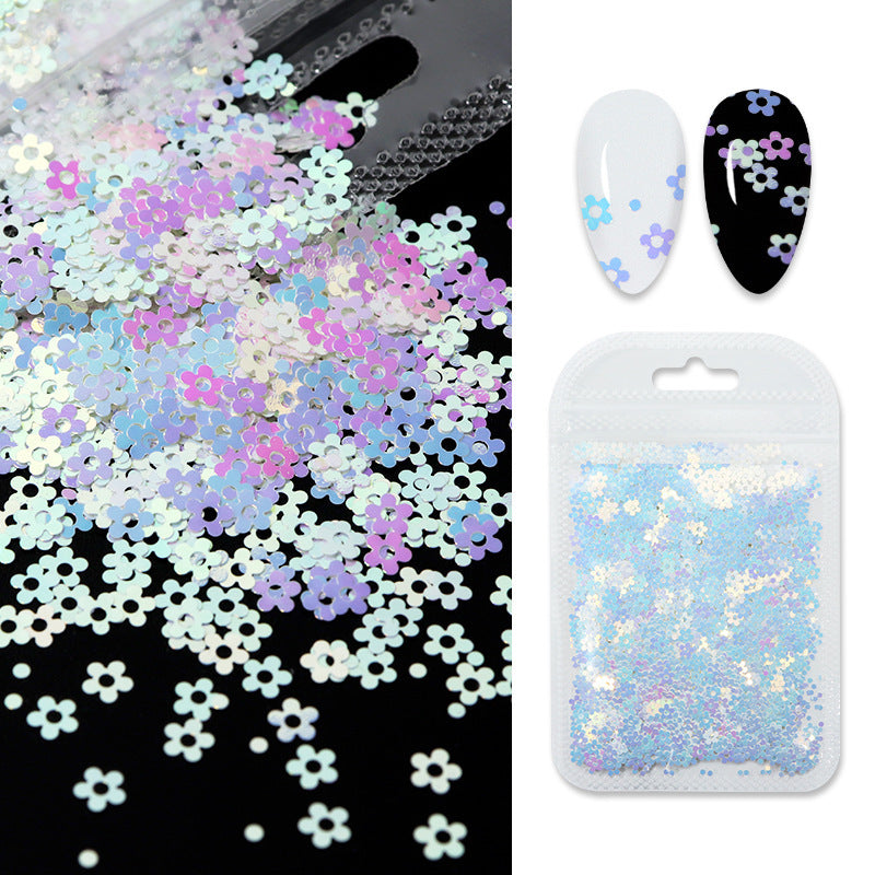 Butterfly Flower Nail Art Sequins Crystal Nail Glue