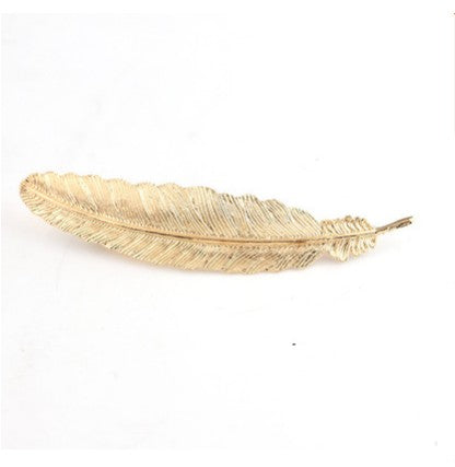 Boho Metal Leaf Hair Clip Barette