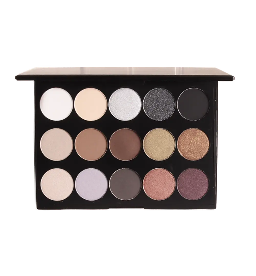 15 Shade Eyeshadow Palette - Smoky - Image #1