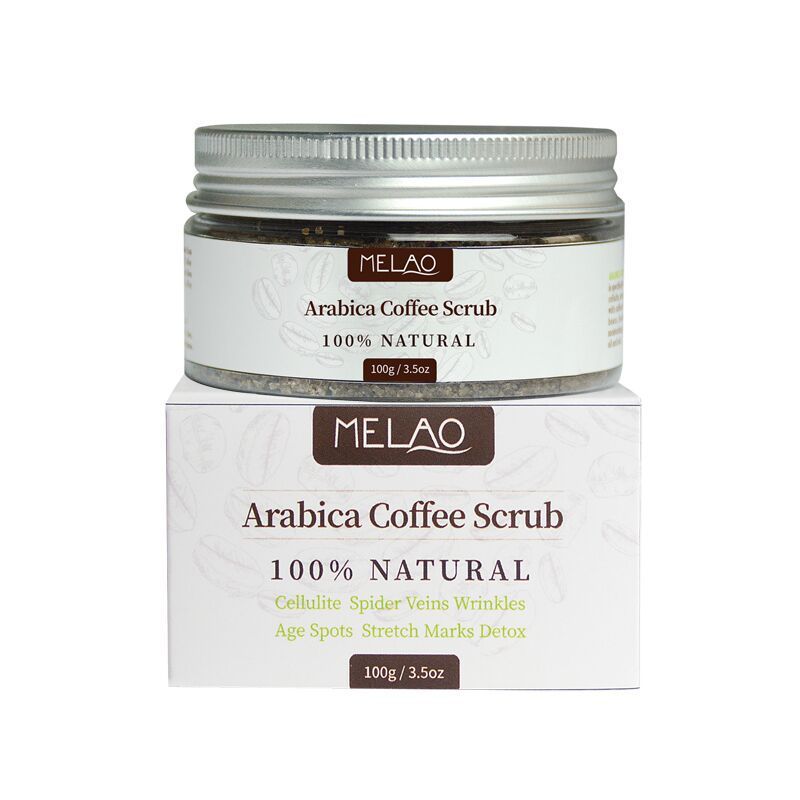 Exfoliating coffee scrub