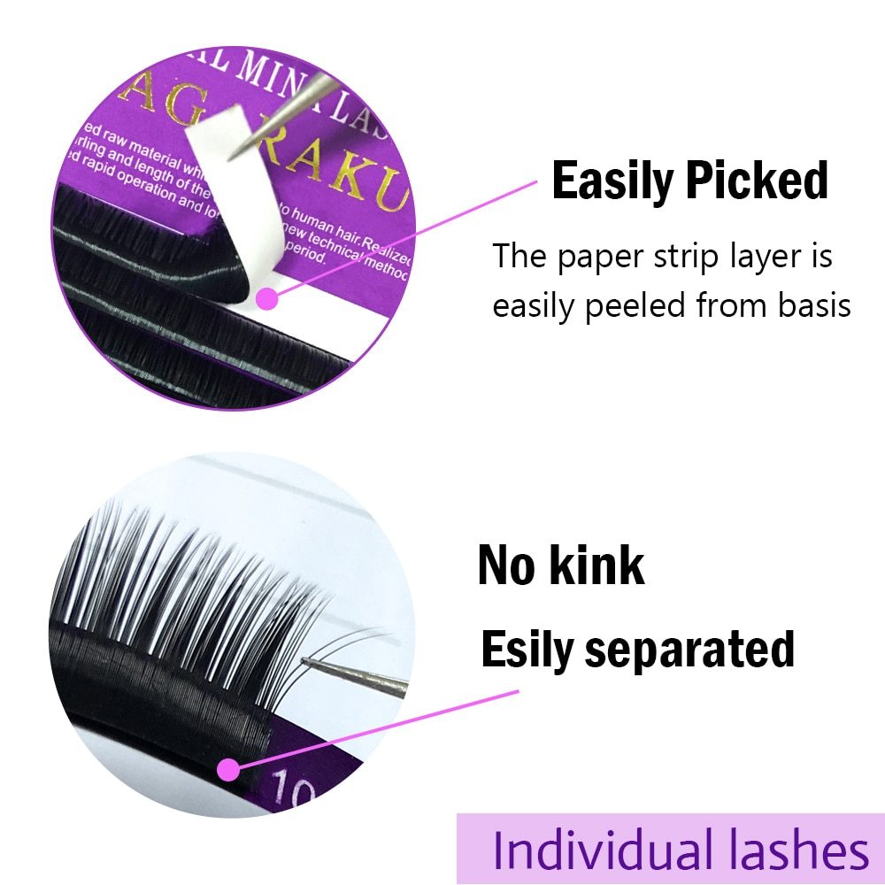 16 Rows Faux Mink Individual Eyelash Lashes