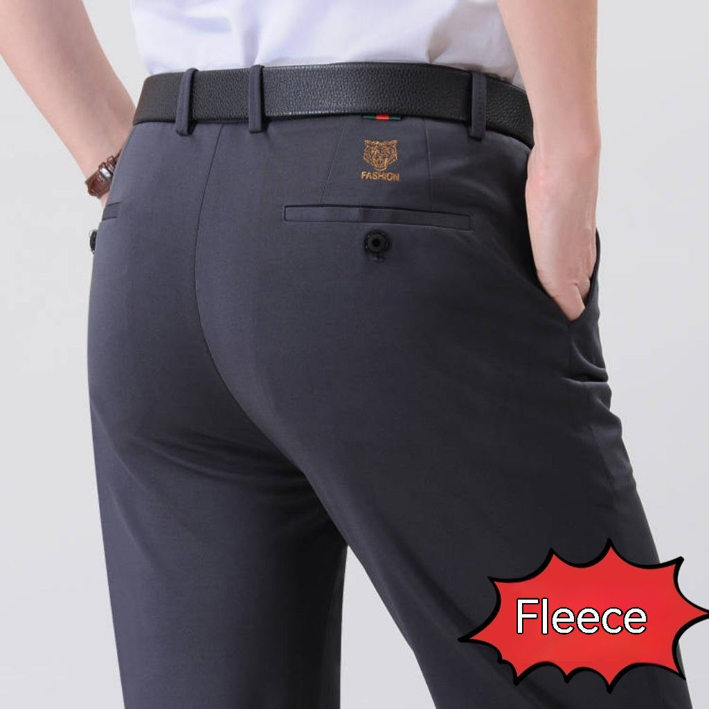 Thin Ice Silk Leggings Plus Thick Anti-wrinkle Business Trousers