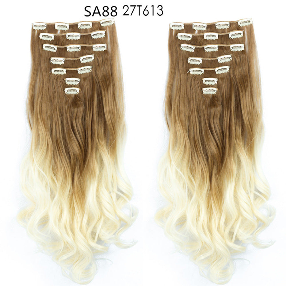 Long Curly Hair High Temperature Silk Curtain