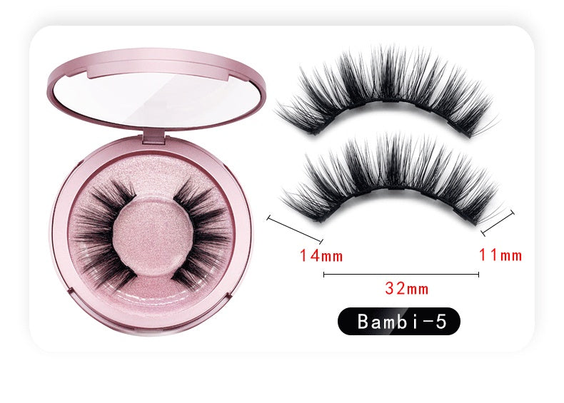 Natural Long Lasting Magnetic Liquid Eyeliner & Magnetic False Eyelashes & Tweezer Set Make up Set