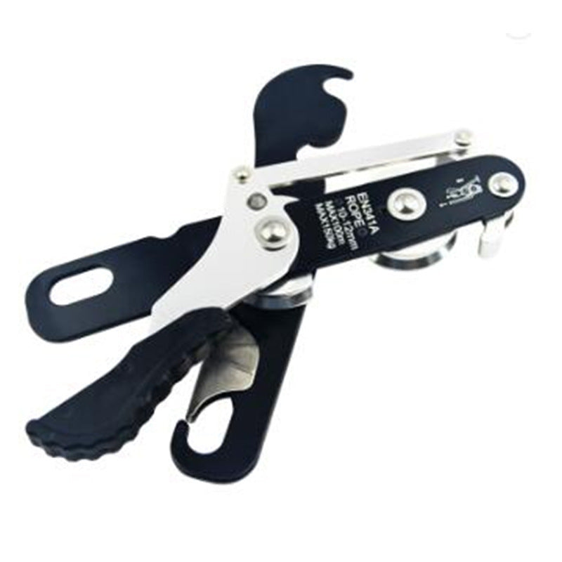 Self-locking Manual Control Eight Rings Outdoor Rock Climbing Slow-down Rescue Equipment