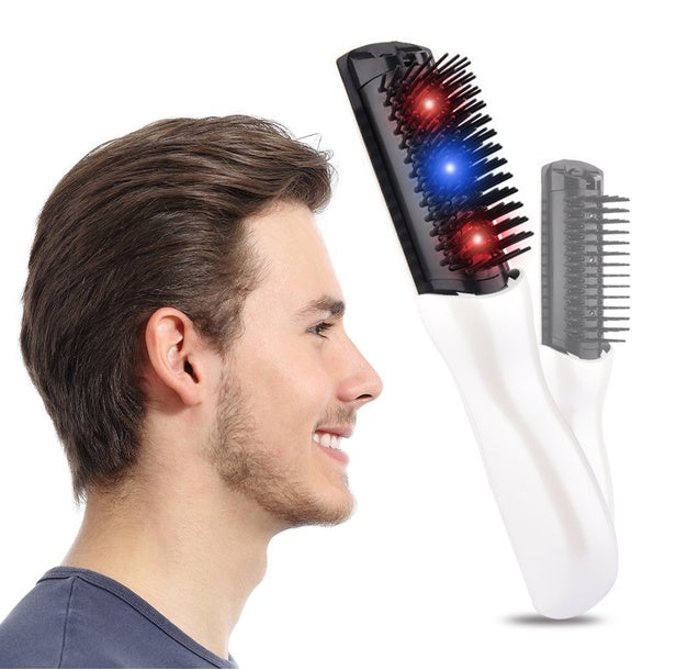 Infrared Ray Growth Laser Hair Comb Massage Equipment Hair Brush Massager Laser Anti Hair Loss Electric Vibration Hairbrush S46