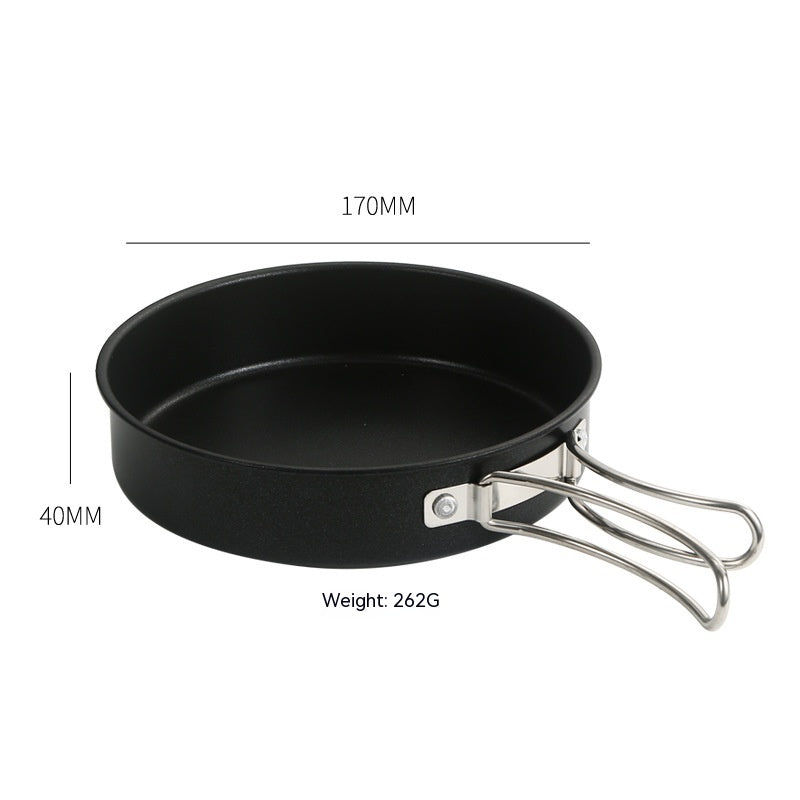 Outdoor Cookware Portable Folding Pan Set