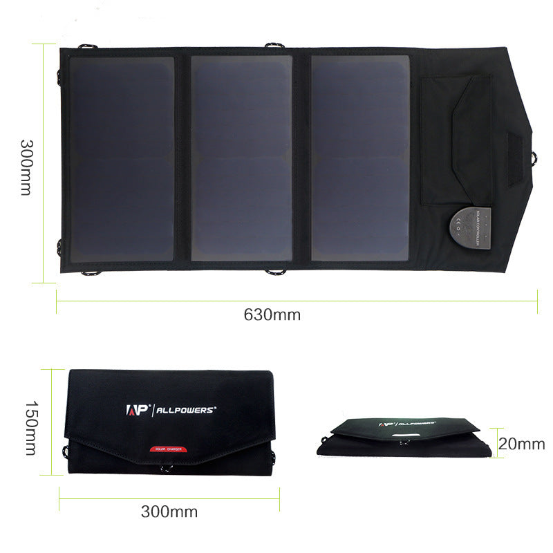 21W Outdoor Folding Solar Charging Panel