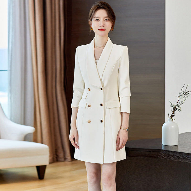 White Business Dress New Spring And Autumn Formal Occasions Temperament Commute Professional Advanced Sense