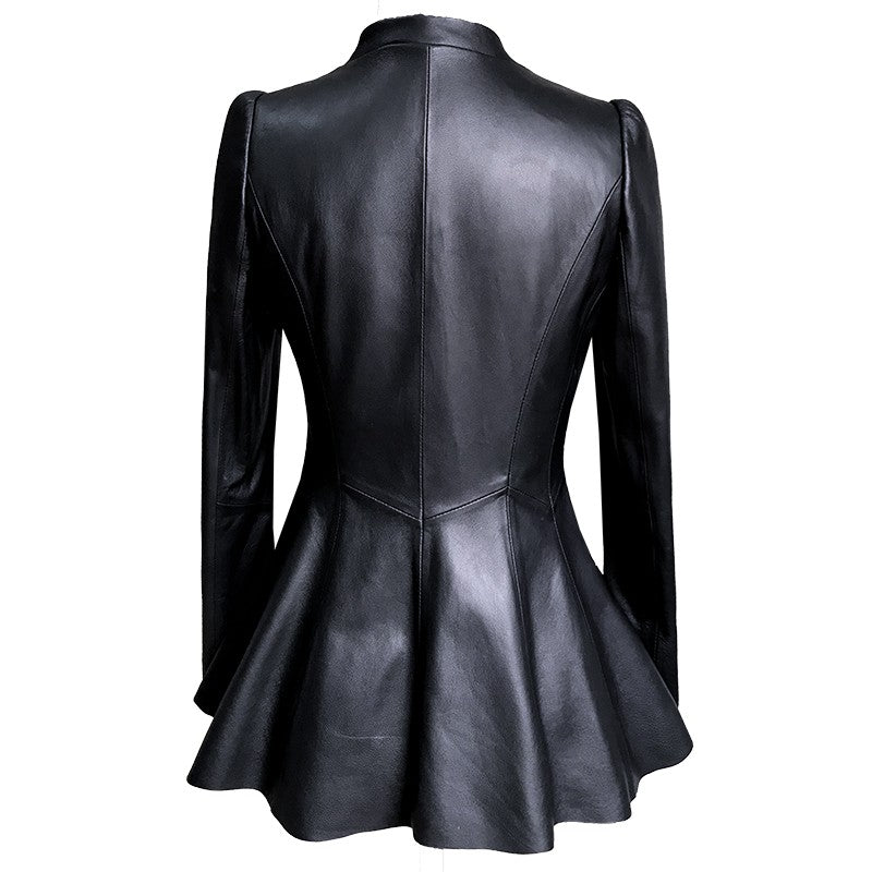 Short Coat Women's Leather Jacket