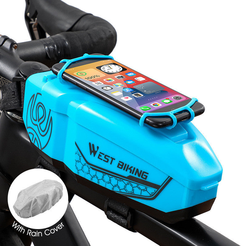 Bicycle Bag Front Beam Bag Mountain Bike Bag Mobile Phone Bag Waterproof Saddle Bag Riding Equipment