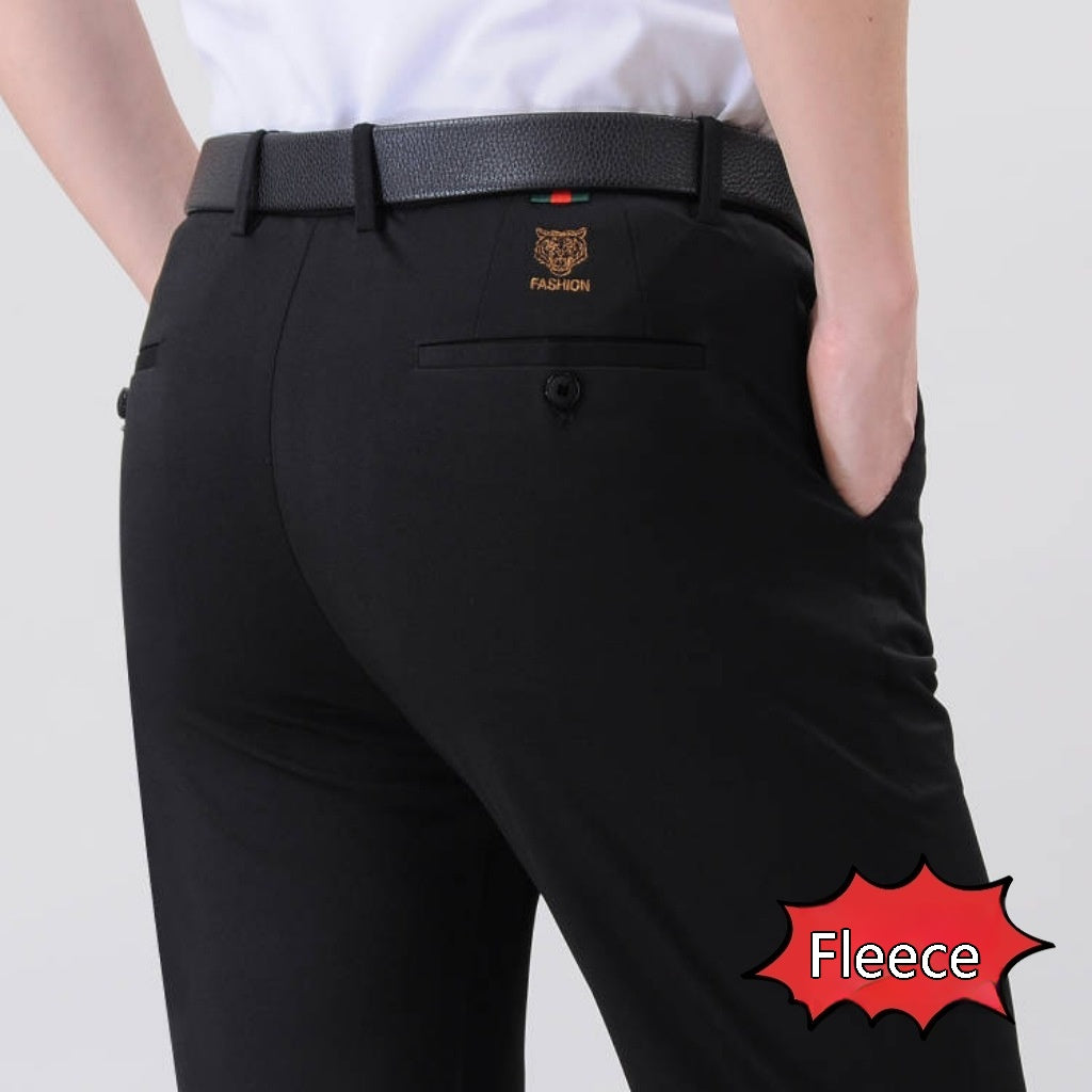 Thin Ice Silk Leggings Plus Thick Anti-wrinkle Business Trousers