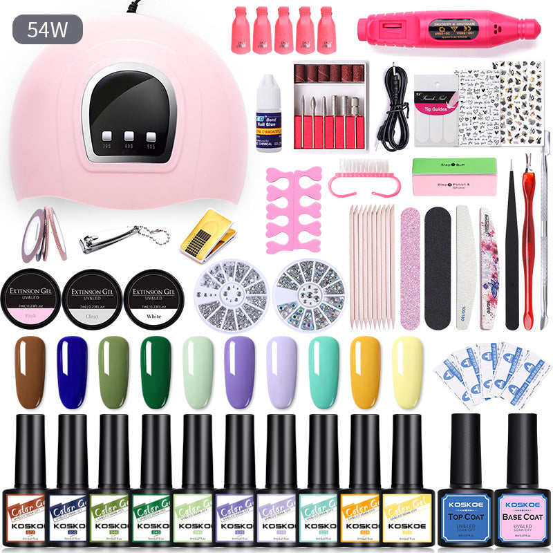 Sequin Nail Beauty Polish Gel Kit Light Machine