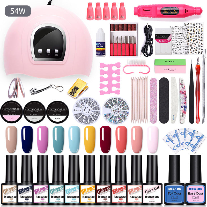 Sequin Nail Beauty Polish Gel Kit Light Machine