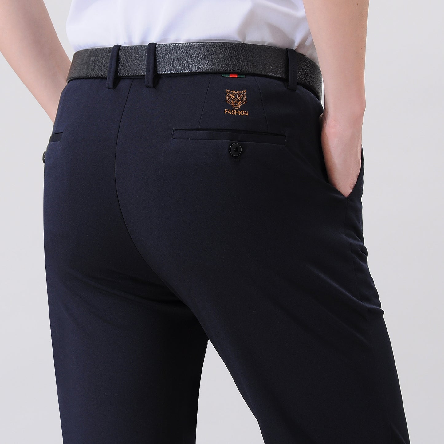 Thin Ice Silk Leggings Plus Thick Anti-wrinkle Business Trousers