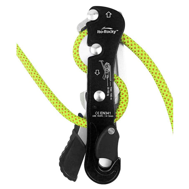 Self-locking Manual Control Eight Rings Outdoor Rock Climbing Slow-down Rescue Equipment