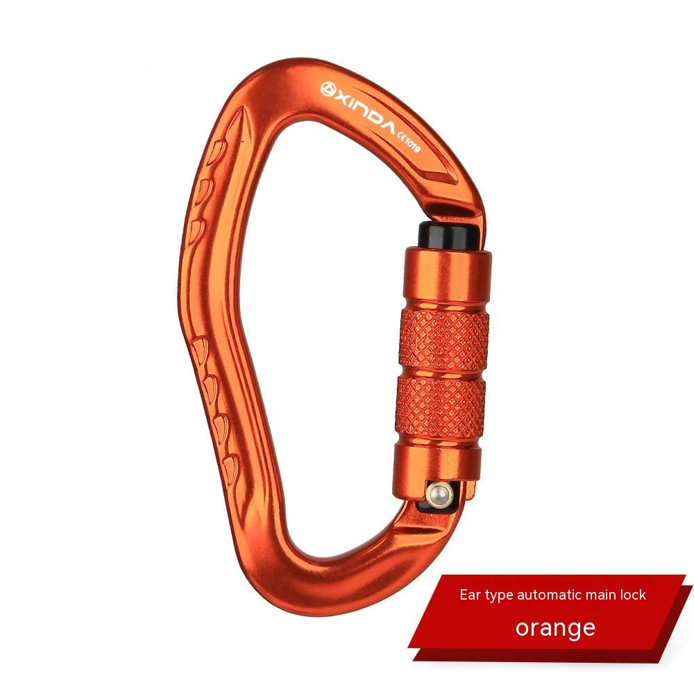 Climbing Button Carabiner Outdoor Rock Climbing Equipment Hook Lock