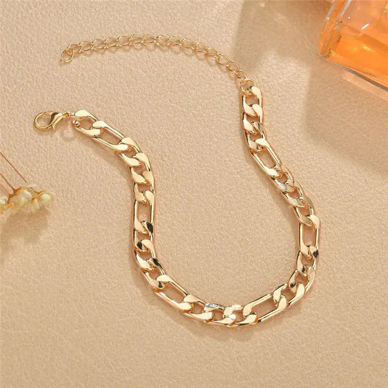 New Arrival Gold Cuban Chain Anklets