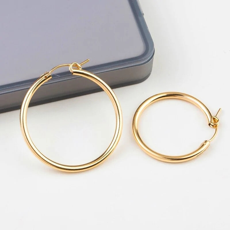 Gold Hoop Earrings