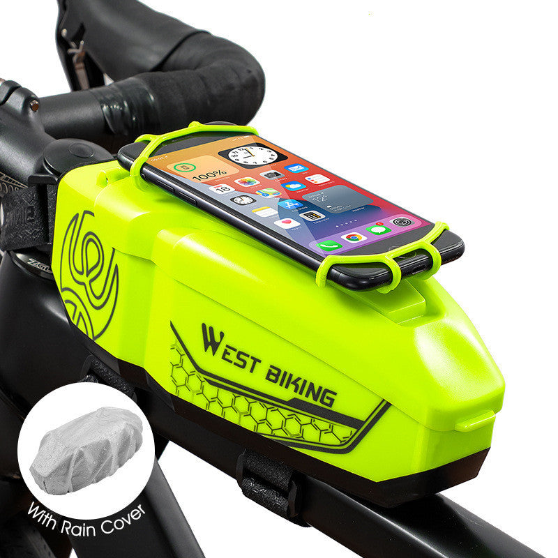 Bicycle Bag Front Beam Bag Mountain Bike Bag Mobile Phone Bag Waterproof Saddle Bag Riding Equipment