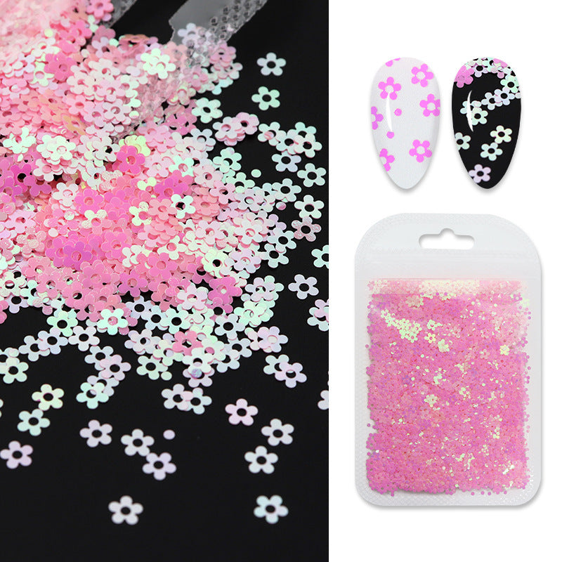 Butterfly Flower Nail Art Sequins Crystal Nail Glue