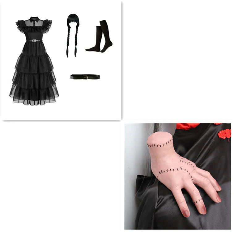 Addams Wednesday Movie Costumes for Girls